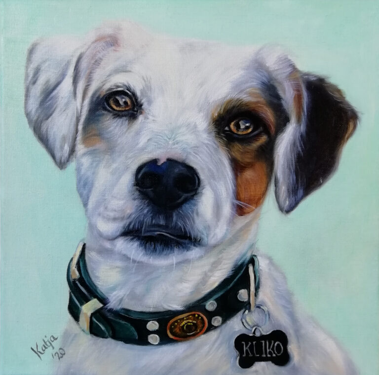Schilderij van hond