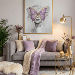 Kunstwerk 'Unveiled' 60x80cm